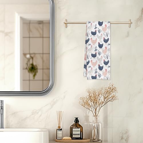 Rustic Chicken Kitchen Towels, Chicken Lover Mom Lady Gifts Decorative Dish Tea - Image 5