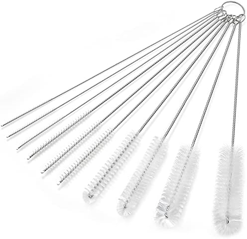 CiaraQ Bottle Cleaning Brushes, 9.8 Inch Nylon Tube Brush Set by CiaraQ