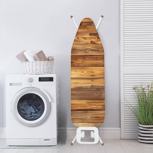 Ironing Board Cover, 3D Wood Print Ironing Board Pad Cover Protector Resists - Image 3