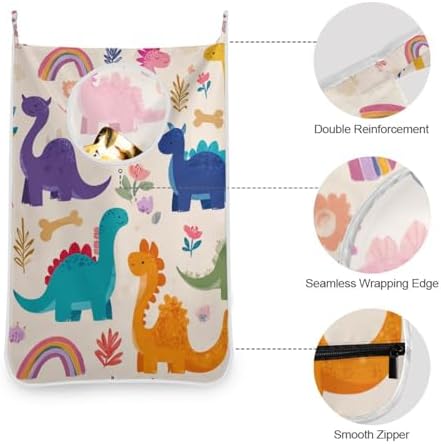 Hanging Laundry Hamper Bag Over the Door Wall Large Dirty Clothes Hamper - Image 4