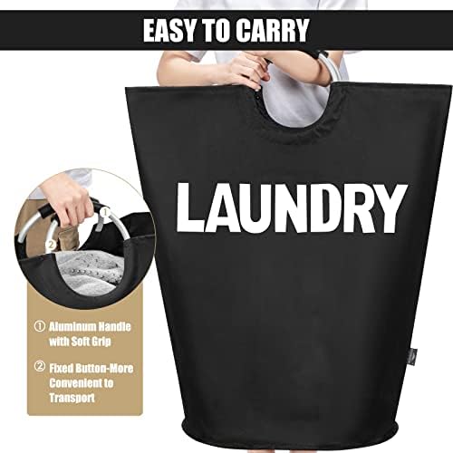 DOKEHOM 160L XX-Large Laundry Basket Bag, Collapsible Tall Hamper - Image 4