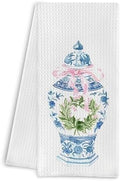 Blue and White Porcelain Kitchen Towels and Hand Towels, 16x24 Inches by ColorfulLifeStartingwithYourCuteTowel