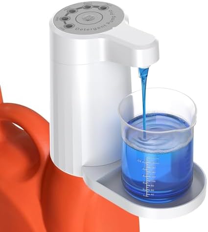 Electric Laundry Detergent Dispenser Pump, One-Press 15-75ml, Fast Dispense by DreameHill