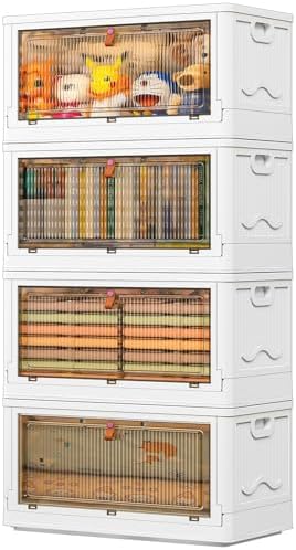 YFXCVSL 4 Tier Plastic Storage Bins by YFXCVSL