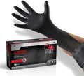 Venom Steel Nitrile Gloves, 6 mil Disposable Latex Free Black Gloves, 2 Layer by VenomSteel