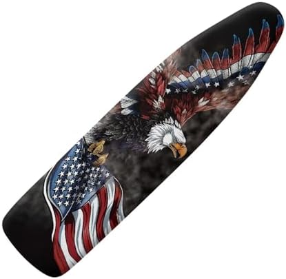 GLENLCWE American Flag Bold Eagle Ironing Board Cover, Patriotic Thick Ironing by GLENLCWE