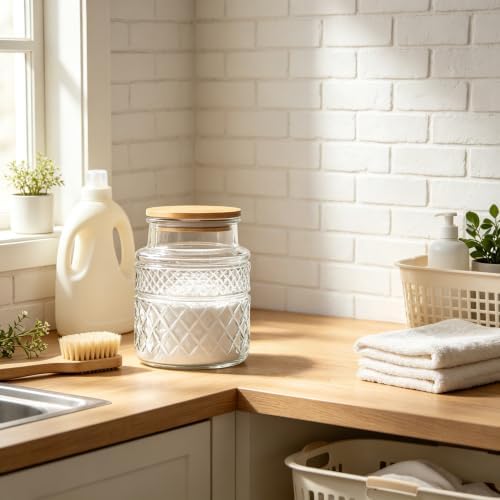 38 FL OZ Vintage Glass Storage Jars - Image 5