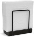Wican Napkin Holder for Table, Bamboo Iron Standing Napkin Dispenser by Wican