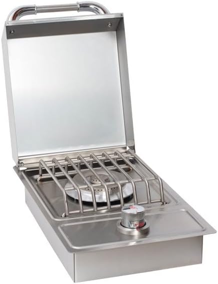 Bull Outdoor Products Premium Outdoor Kitchen Bundle – Angus 75,000 BTU Built-In Grill Head, Double Drawer with Reveal, 38" Double Doors, Single Side Burner, 304 Stainless Steel – NG