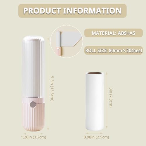 Compact Lint Remover with 150 Sheets, 1 Roller & 4 Refills - Image 2