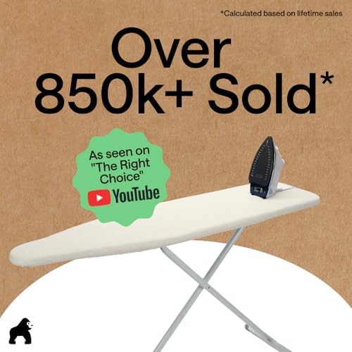 GORILLA GRIP Padded Ironing Board Cover, 15x54 Linen - Image 6