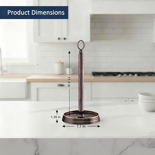 KASUNTO Paper Towel Holder Countertop Standing Paper Roll Holder, Paper Towel - Image 4