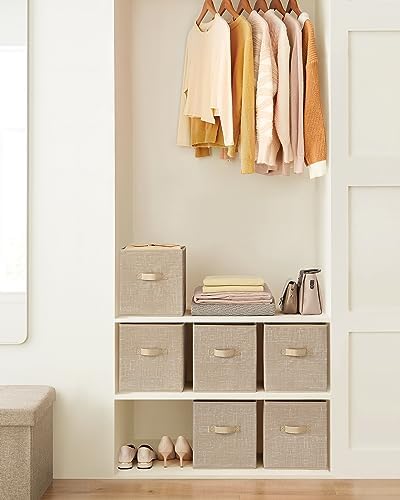 SONGMICS Storage Cubes, 11-Inch Foldable Closet Organizers - Image 2