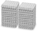 kimteny Microfiber Dish Cloths for Washing Dishes 24 Pack, Light Grey by kimteny