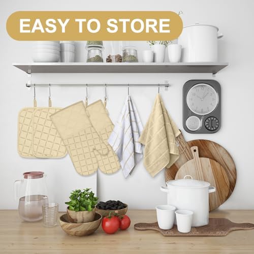 Oven Mitts Pot Holders Sets/Kitchen Towels and Dishcloths, Oven Gloves Kitchen - Image 6