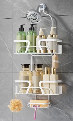 DAOYA White Shower Organizer Hanging by DAOYA
