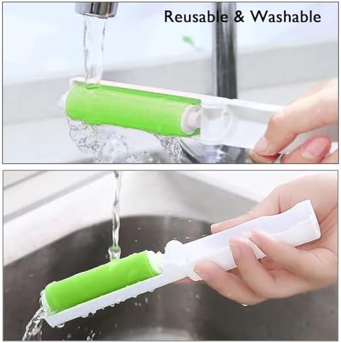 Mini Reusable Lint Roller 8 Pack, Washable Sticky Lint Roller Portable Travel - Image 4
