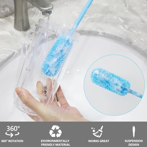 15.7" Silicone Bottle Brush, Water Bottle Cleaner Brush - Image 4