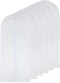 Dress Bags for Hanging Clothes 24'' x 54'' Long Dress Hanging Garment Bag White by HomeClean