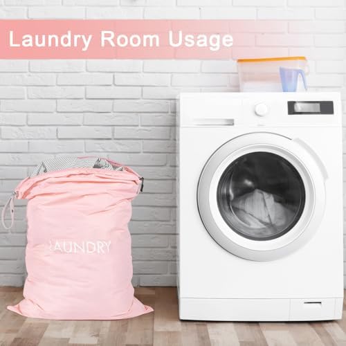 WiseBoy 4 Pack Dirty Laundry Travel Bag, Nylon Travel Dirty Clothes Bag - Image 5
