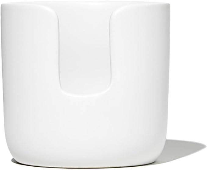 Public Goods Ceramic Cotton Rounds Holder | Matte White Stoneware Makeup by Unknown