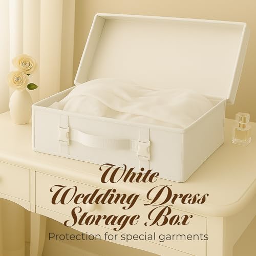 HANGERWORLD Large White Wedding Dress Box Storage - Image 2