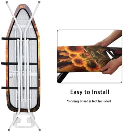 Sunflower Horse Ironing Board Cover Soft Fabric Cover Heat-Reflective Scorch - Image 4