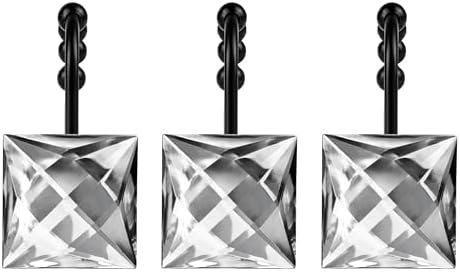 Sunlit Luxury Design Square Clear Diamond Crystal Gem Bling - Image 2