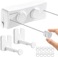 Retractable Clothesline, 16.7 Ft Heavy-Duty 44 lb Laundry Line by Jekyeroyme