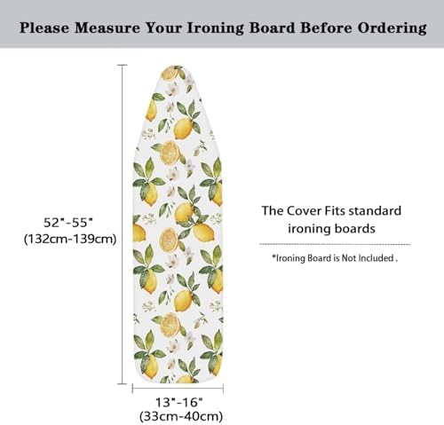 Lemon Ironing Board Cover Standard Size Iron Board Cover, Stain Resistant - Image 5