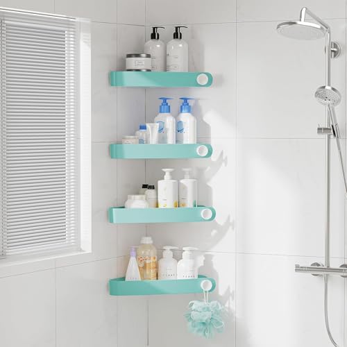 Sotfamily Plastic Shower Caddy Corner, 4 Pack by Sotfamily