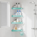 Sotfamily Plastic Shower Caddy Corner, 4 Pack by Sotfamily
