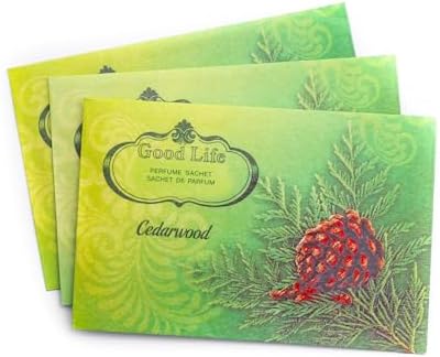 Good Life Cedarwood Scented Sachets | Designed in New Zealand | 12 Sachets - Image 3