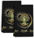 Live Laugh Love Kitchen Towels Decorative Set Tree Life Tea Towel by Wovoto