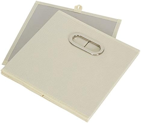 Fabric Storage Bins 6 Piece Set, Strong Poly-Woven Fabric, Sturdy Chipboard - Image 4