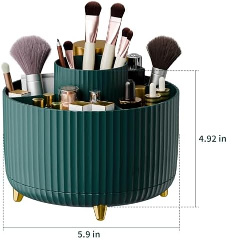fanado 360° Rotate Makeup Brush Holder Organizer, Makeup Organizers Countertop - Image 4
