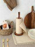 Wood Paper Towel Holder, Vintage Wooden Countertop Paper Towel Holders by gugululu