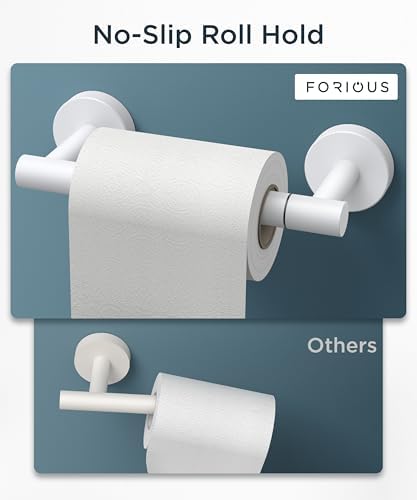 FORIOUS Commercial Toilet Paper Holder Wall Mount Bathroom Tissue Holder - Image 6