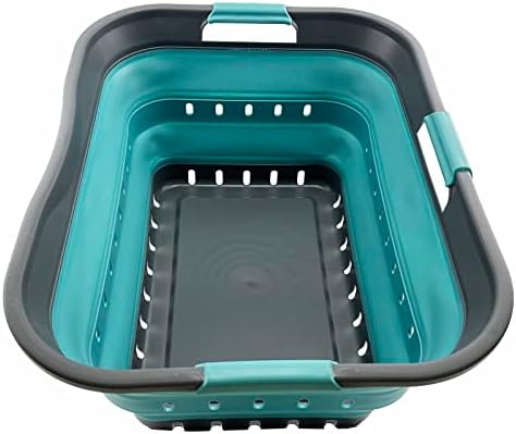 SAMMART 42L Collapsible Plastic Laundry Basket by SAMMART
