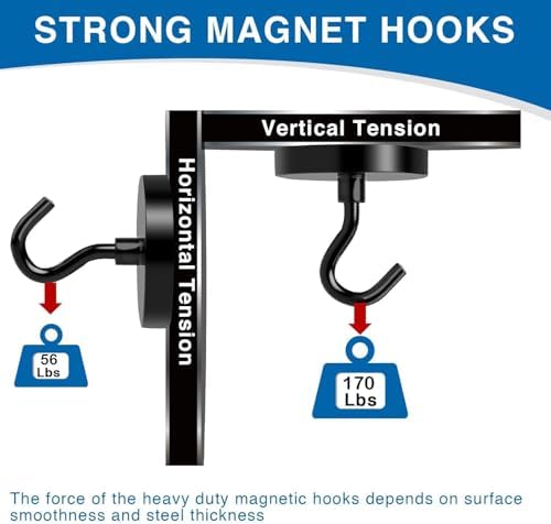 LOVIMAG Magnetic Hooks for Cruise Cabins, 6 Pack - Image 3