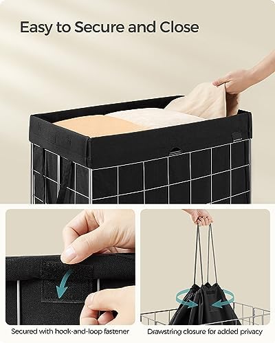 SONGMICS Laundry Hamper, Collapsible, 24 Gal. - Image 4
