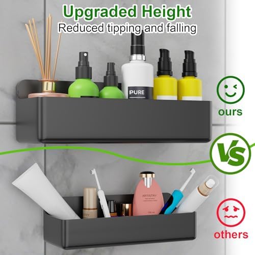 Adhesive Shower Caddy Shower Shelves Bathroom Organizer and Storage - Image 4