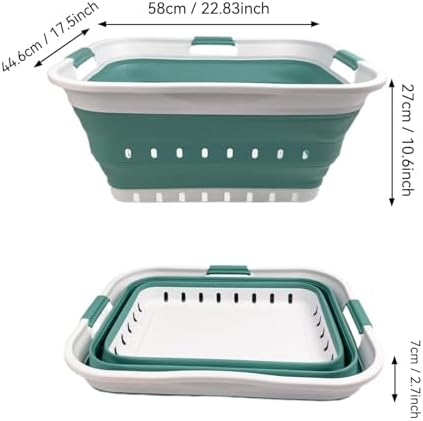 SAMMART 42L Collapsible Plastic Laundry Basket - Image 3