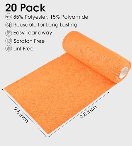KitchLife Microfiber Cleaning Cloth Roll - Image 3