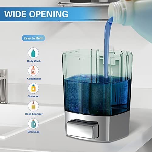 SVAVO Wall Mounted Soap Dispenser Kitchen Bathroom Manual Soap Dispenser - Image 5