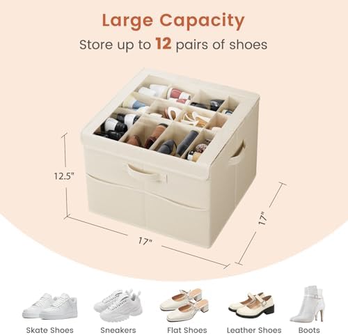 PHINOX Shoe Organizer for Closet, Fits up to 16-24 Pairs, 2 Pack - Image 2