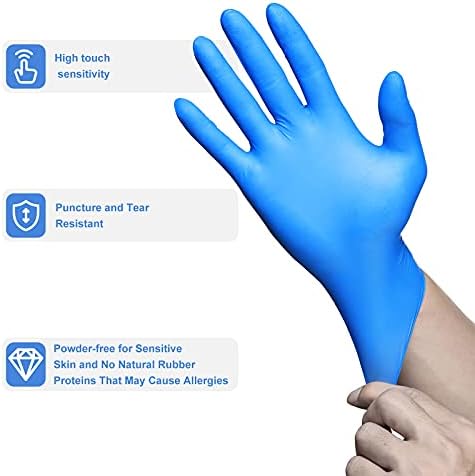 PEIPU Nitrile Disposable Gloves，Powder Free, Cleaning Service Gloves, Latex Free - Image 2