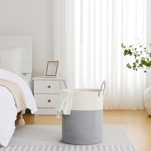 VIPOSCO 53L Tall Woven Laundry Basket Hamper - Image 4