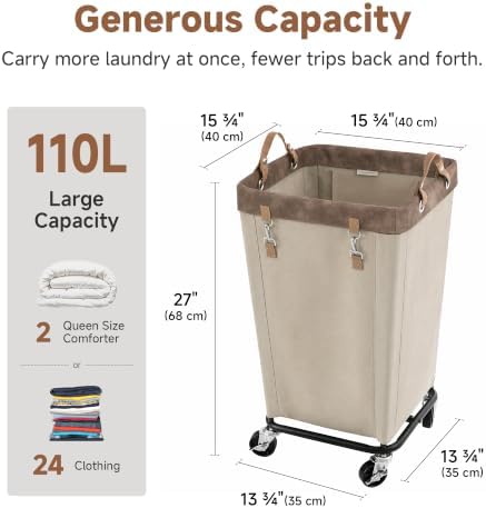 StorageWorks 110L Laundry Basket - Image 2