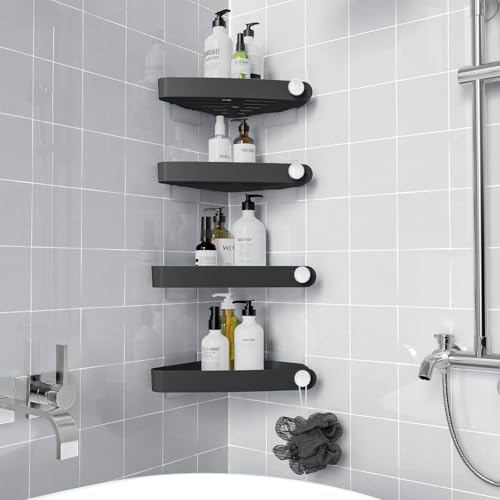 Sotfamily Plastic Shower Caddy Corner, 4 Pack by Sotfamily